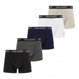 боксерки,мъжко,бельо,lyle,and,scott,5,pack,miller,trunks,blk,nvy,gry