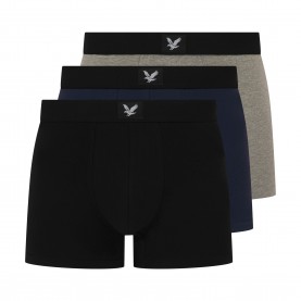 Lyle and Scott Lyle Pk Of 3 Undw Sn99 - Black/Grey Ma lyle,and,scott,lyle,pk,of,3,undw,sn99,black,grey,ma