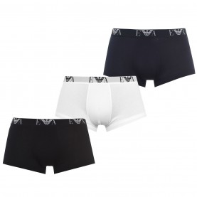 боксерки,emporio,armani,3,pack,monogram,logo,trunks,blk,nvy,wh56110