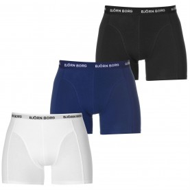 боксерки,мъжко,лятно,бельо,bjorn,borg,3,pack,solid,boxer,shorts,blk,wht,nvy