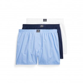 Боксерки Polo Ralph Lauren Mens 3 Pack Classic Boxers - Navy/Blue/Wht боксерки,мъжко,бельо,polo,ralph,lauren,men,s,3,pack,classic,boxers,navy,blue,wht