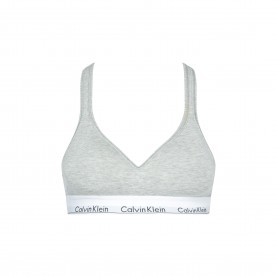 Бюстие Calvin Klein Modern cotton bralette lightly lined - Grey Hthr бюстие,дамски,къси,панталони,дамско,бельо,calvin,klein,modern,cotton,bralette,lightly,lined,grey,hthr