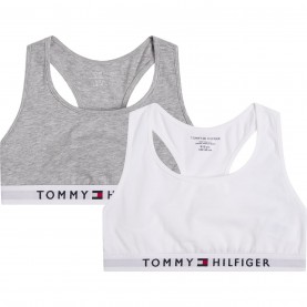 дамско,бельо,детски,аксесоари,tommy,hilfiger,tommy,hilfiger,2,pack,logo,bra,grey,white,0ud