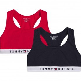 дамско,бельо,детски,аксесоари,tommy,hilfiger,tommy,hilfiger,2,pack,logo,bra,red,navy,0wd