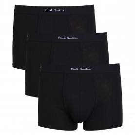 Боксерки Paul Smith Mens Plain Cotton Trunks, 3 Pack - BLACK боксерки,мъжко,бельо,paul,smith,men,s,plain,cotton,trunks,3,pack,black