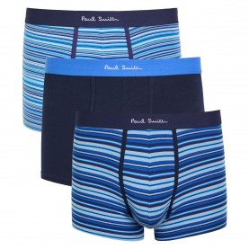 Боксерки Paul Smith Mens Striped Cotton 3 Pack Trunks - BLUE AND OTHER боксерки,мъжко,бельо,paul,smith,men,s,striped,cotton,3,pack,trunks,blue,and,other