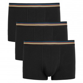 Боксерки Paul Smith Mens Striped Cotton Trunks 3 Pack - BLACK боксерки,мъжко,бельо,paul,smith,men,s,striped,cotton,trunks,3,pack,black