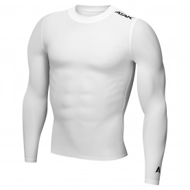 фланелка,с,дълъг,ръкав,мъжко,долно,бельо,atak,gaa,compression,long,sleeve,top,senior,white