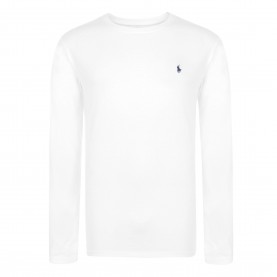 тениска,мъжки,тениски,polo,ralph,lauren,long,sleeve,crew,neck,t,shirt,white,navy