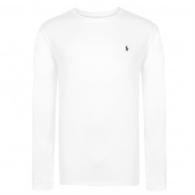 тениска,мъжки,тениски,polo,ralph,lauren,long,sleeve,crew,neck,jersey,t,shirt,white,navy