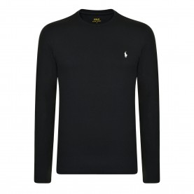тениска,мъжки,тениски,polo,ralph,lauren,long,sleeve,crew,neck,t,shirt,black,white