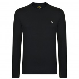 тениска,мъжки,тениски,polo,ralph,lauren,long,sleeve,crew,neck,jersey,t,shirt,black,white