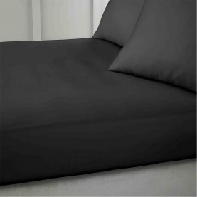 спално,бельо,и,комплекти,bianca,400,thread,count,cotton,sateen,fitted,sheet,black