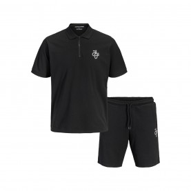 jack,and,jones,zip,polo,and,short,set,black