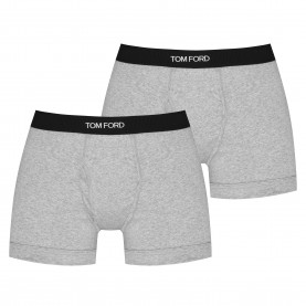 Боксерки Tom Ford Mens Plain Cotton Boxer Briefs, 2-Pack - Grey 020 боксерки,мъжко,бельо,tom,ford,men,s,plain,cotton,boxer,briefs,2,pack,grey,020