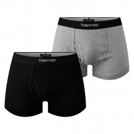 боксерки,мъжко,бельо,tom,ford,men's,plain,cotton,boxer,briefs,2,pack,black,grey,008