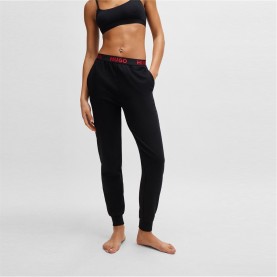 панталони,дамски,пижами,hugo,sporty,logo,pants,10262204,01,black