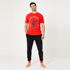 пижама,мъжки,летен,каталог,мъжки,пижами,team,liverpool,fc,pyjama,red,black