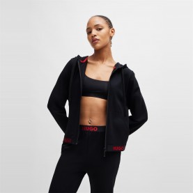 яке,дамски,пижами,hugo,sporty,logo,jacket,10262204,01,black