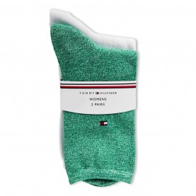 чорапи,чорапи,на,разпродажба,всички,чорапи,дамски,чорапи,tommy,hilfiger,flag,logo,crew,socks,green,mouline