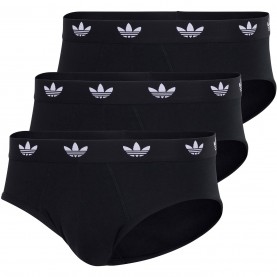 Слипове ADIDAS ORIGINALS Comfort Flex Cotton 3Pack Briefs - Black слипове,бельо,за,училище,мъжко,бельо,adidas,originals,comfort,flex,cotton,3pack,briefs,black