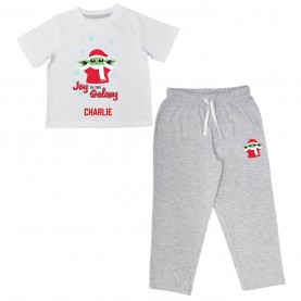 Linea Personalised Christmas Infant Disney PJs - Star Wars Grogu бебешки,облекла,детски,пижами,linea,personalised,christmas,infant,disney,pjs,star,wars,grogu