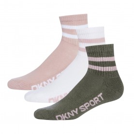 дамски,чорапи,дамски,чорапи,dkny,womens,3,pack,sports,socks,chaya,khaki,pink,whit