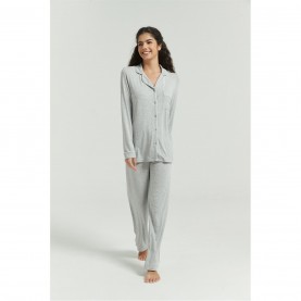 пижама,дамски,пижами,be,you,long,sleeve,modal,pyjamas,grey