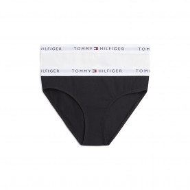 Tommy Hilfiger Tommy 2Pk Bikini Bri Jn64 - White/Black 0U4 tommy,hilfiger,tommy,2pk,bikini,bri,jn64,white,black,0u4