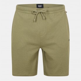 къси,панталони,мъжки,пижами,boss,men's,embroidered,waffle,pyjama,shorts,open,green,349