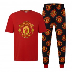 комплект,мъжки,пижами,team,football,pyjama,set,adults,man,utd