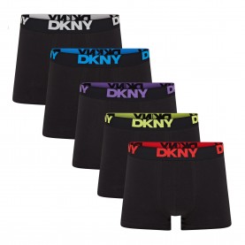 Мъжки боксерки DKNY 5 Pack Mens Boxer Shorts Scottsdale - Black мъжки,боксерки,мъжко,бельо,dkny,5,pack,mens,boxer,shorts,scottsdale,black