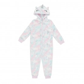 пижама,бебешки,облекла,детски,пижами,miso,girls,unicorn,foil,print,onesie,white