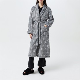 рокля,дамски,пижами,dkny,frosted,logo,dressing,gown,grhtrheo