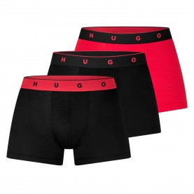 Hugo Trnk Titan 3pk Sn64 - Black/Red мъжко,бельо,hugo,trnk,titan,3pk,sn64,black,red