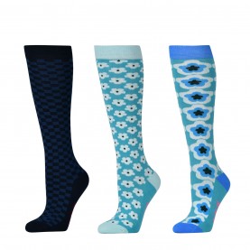 Чорапи Dublin 3 Pack Socks - Teal Floral чорапи,чорапи,всички,чорапи,спортни,чорапи,всички,чорапи,dublin,3,pack,socks,teal,floral