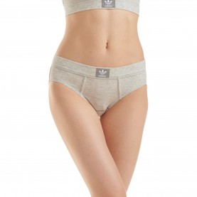 Слипове adidas Originals 2x2 Rib High-Waist Brief - Heather Grey слипове,аксесоари,на,разпродажба,дамско,бельо,adidas,originals,originals,2x2,rib,high,waist,brief,heather,grey