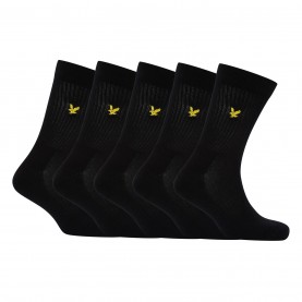 чорапи,мъжки,чорапи,lyle,and,scott,lyle,5pk,sports,sock,sn54,black