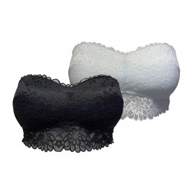 дамско,лятно,бельо,be,you,2,pack,non,wired,lace,strapless,bra,black,white