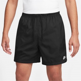 Къси панталони Nike Club Men's Woven Flow Shorts - BLACK/WHITE къси,панталони,мъжки,къси,панталони,nike,club,men's,woven,flow,shorts,black,white