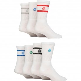 Чорапи Jeff Banks Mens 7 Pack Sport Crew Socks - White чорапи,чорапи,за,всеки,ден,всички,чорапи,чорапи,на,разпродажба,всички,чорапи,аксесоари,на,разпродажба,мъжки,чорапи,jeff,banks,men,s,7,pack,sport,crew,socks