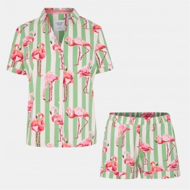 комплект,дамски,пижами,chelsea,peers,chelsp,ctn,ss,bu,set,ld53,pink,flamingo