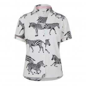 комплект,дамски,пижами,chelsea,peers,chelsp,poly,ss,set,ld00,white,zebra