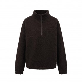USA Pro Borg Quarter Zip Fleece Womens - Espresso дамски,полари,дамски,жилетки,usa,pro,borg,quarter,zip,fleece,womens,espresso