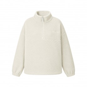 USA Pro Borg Quarter Zip Fleece Womens - Cream дамски,полари,usa,pro,borg,quarter,zip,fleece,womens,cream