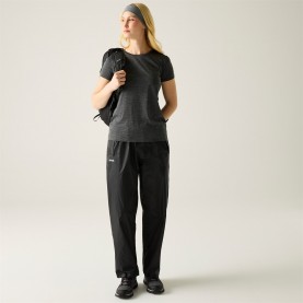 Панталони Regatta Women's Waterproof Trousers - Black панталони,туристическо,облекло,дамско,туристическо,облекло,дамски,долнища,размер+,дамски,водоустойчиви,дамски,облекла,размер,regatta,women's,waterproof,tro