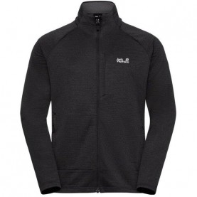 Поларено горнище с цип Jack Wolfskin Mens Full Zip Fleece - Black поларено,горнище,с,цип,мъжки,полари,jack,wolfskin,men,s,full,zip,fleece,black