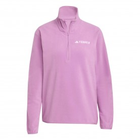 Дамско поларено яке adidas Multi Essentials 1/2 Zip Fleece Jacket Womens - Purple дамско,поларено,яке,дамски,полари,adidas,multi,essentials,1,2,zip,fleece,jacket,womens,purple