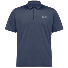 Тениска Jack Wolfskin Mens Short Sleeve Performance T-Shirt - Blue тениска,jack,wolfskin,men,s,short,sleeve,performance,t,shirt,blue