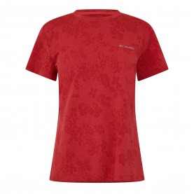 Дамска тениска Columbia Womens Bluebird Crew Short Sleeve Performance T-Shirt - Poppy Red дамска,тениска,columbia,women,s,bluebird,crew,short,sleeve,performance,t,shirt,poppy,red